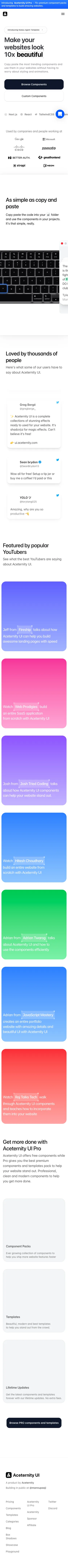 Aceternity UI preview