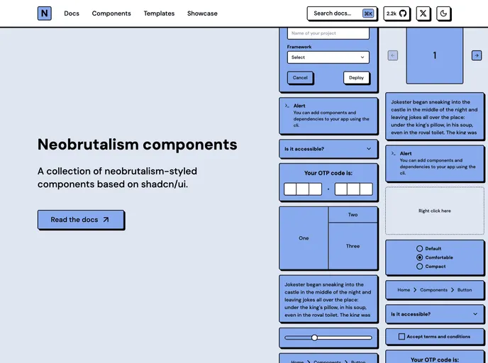 Neobrutalism Components