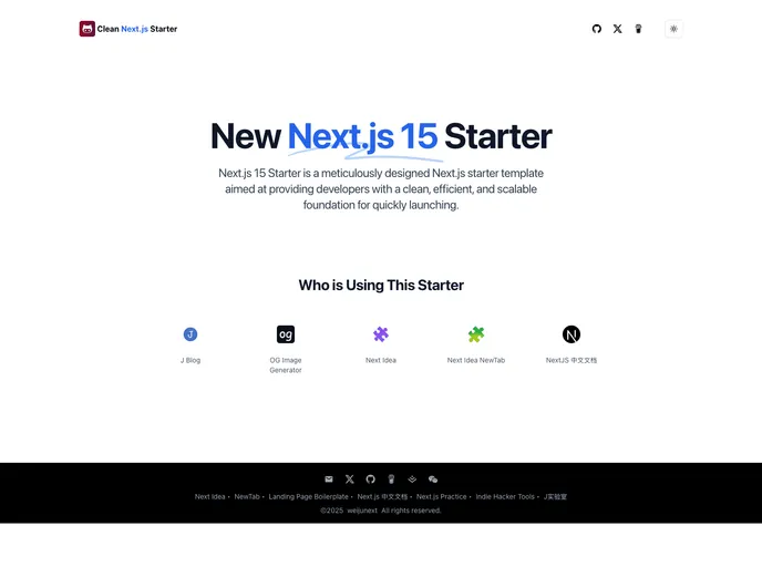 Nextjs 15 Starter