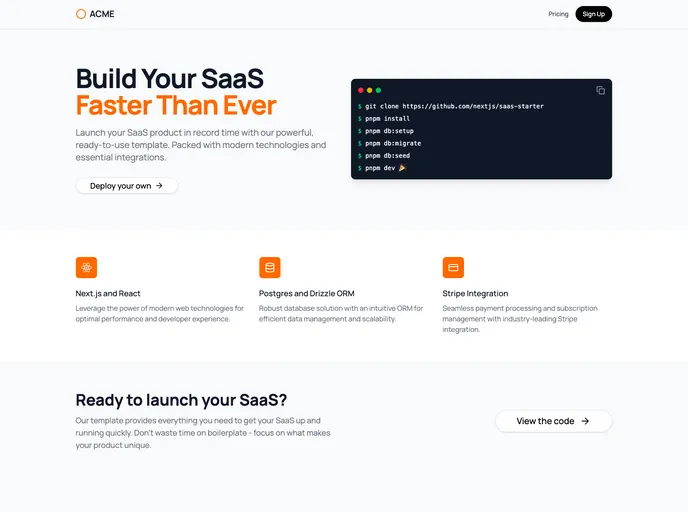 Nextjs Saas Starter
