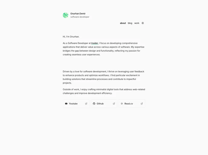 Onurhan Personal Site recently added example