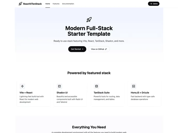 ReactViTenStack