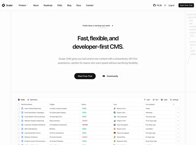 Scalar - SaaS & Startup Template