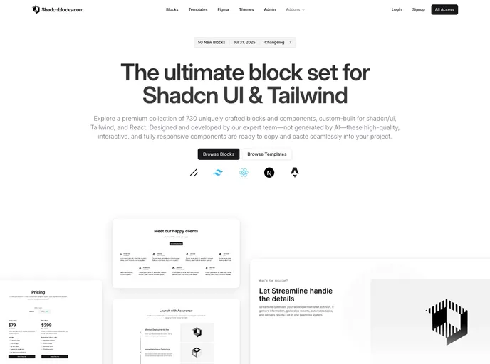 Shadcn Blocks