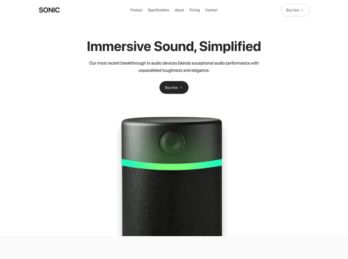 Sonic - Nextjs Landing Page recently added example