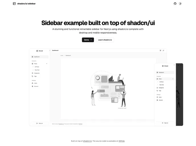 Shadcn UI Sidebar