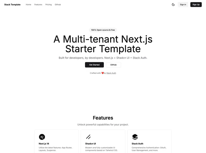 Multi Tenant Starter Template