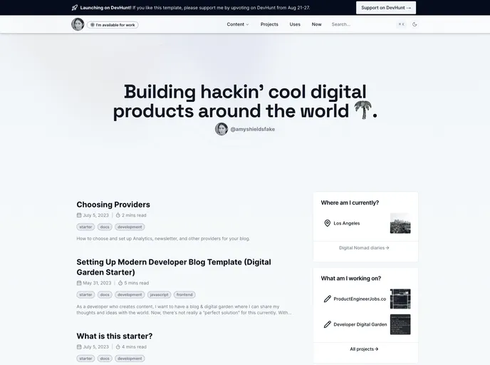 Digital Garden recently added example