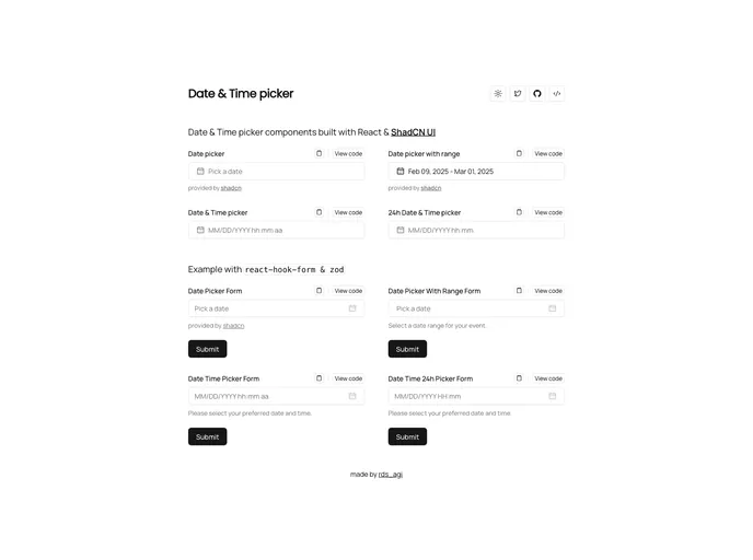 Shadcn Date Time Picker