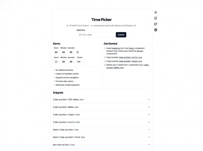 Time Picker
