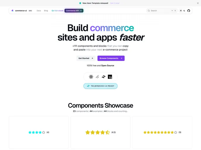 Commerce UI